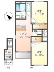 東鷲宮駅 徒歩7分 2階の物件間取画像